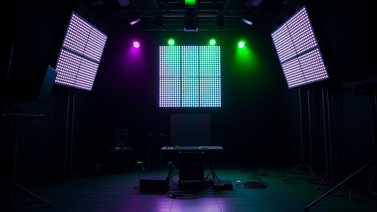 TV screens & ground stacks